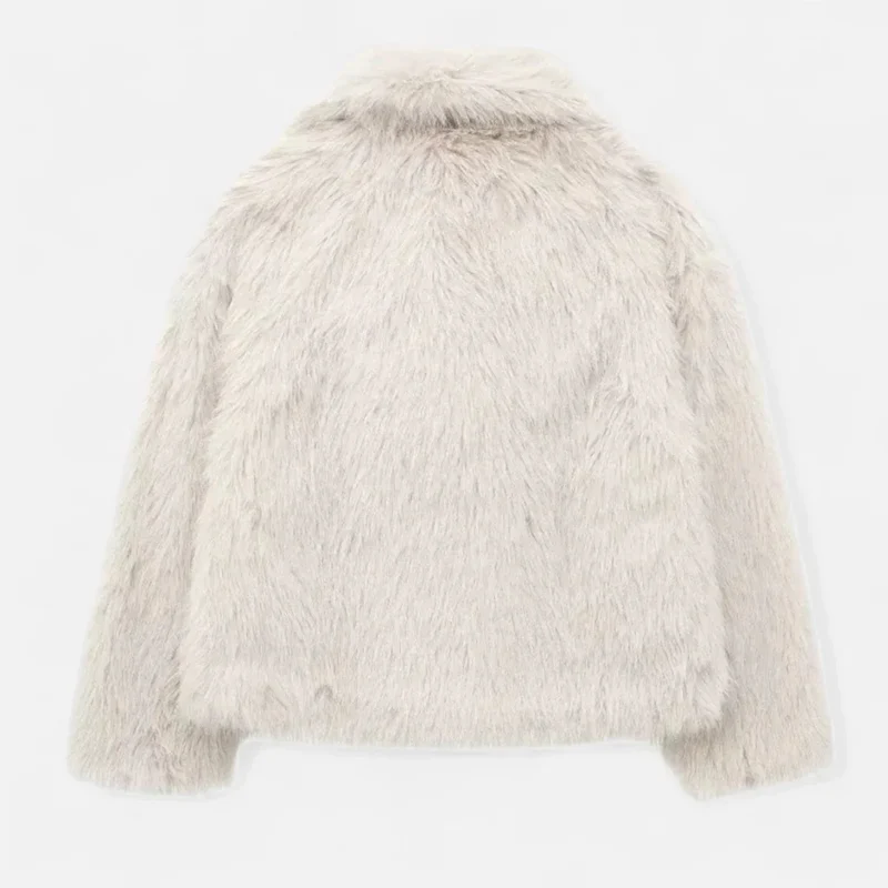 Manteau en fausse fourrure pour femme