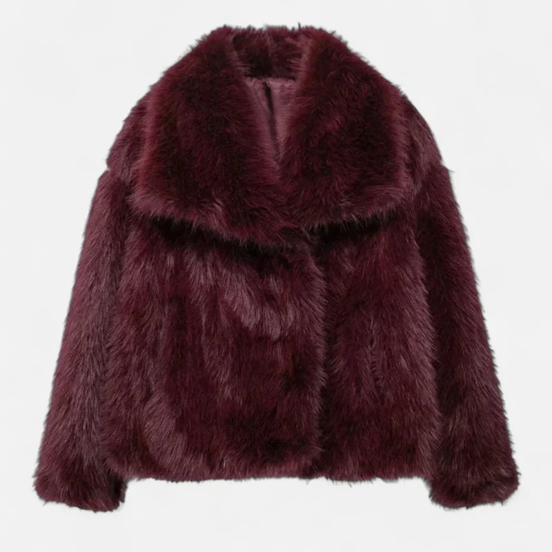 Manteau en fausse fourrure pour femme