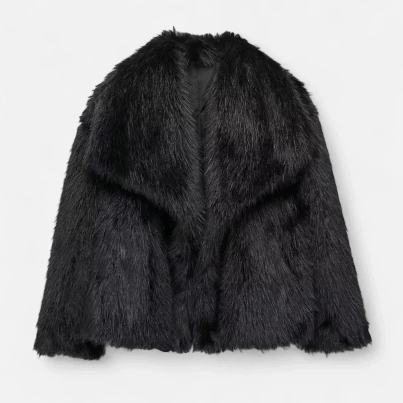 Manteau en fausse fourrure pour femme