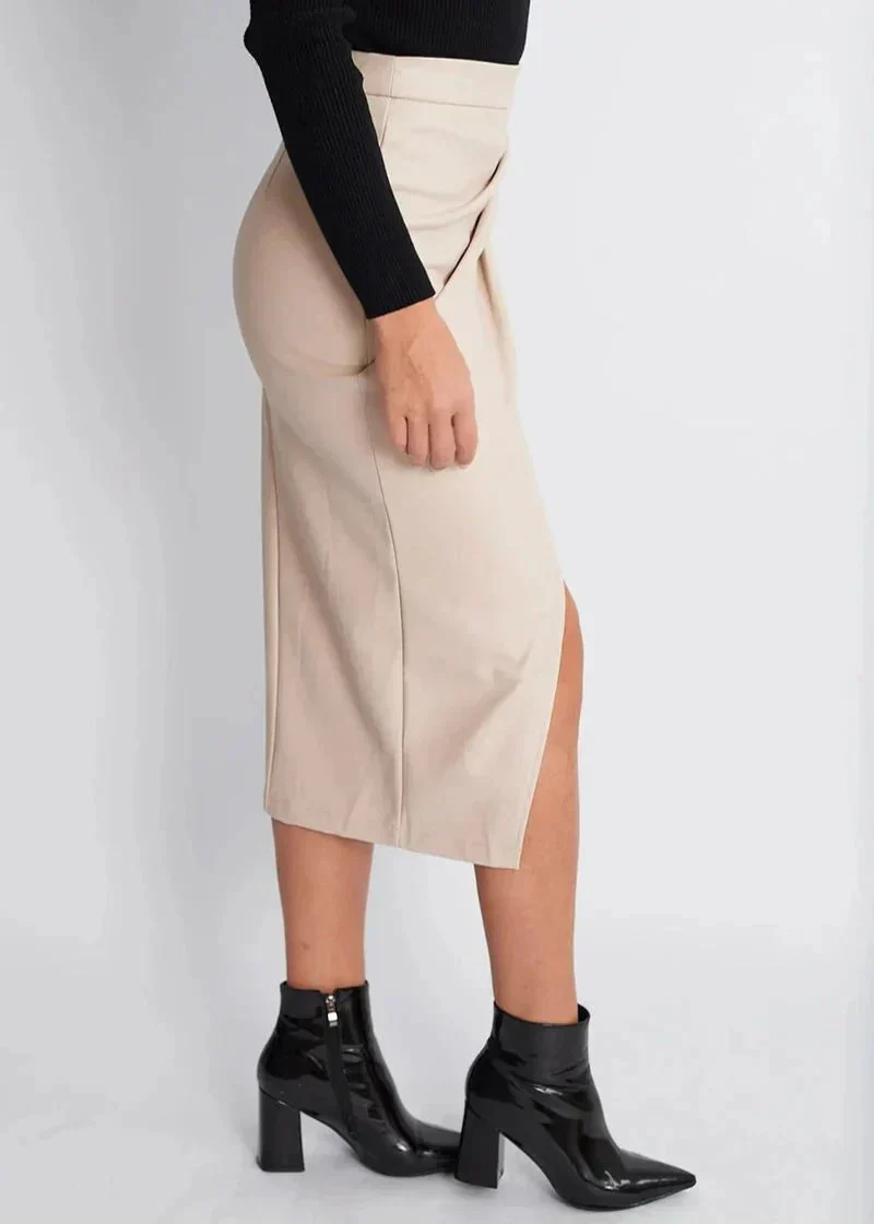 Jupe en cuir synthétique pour Femme