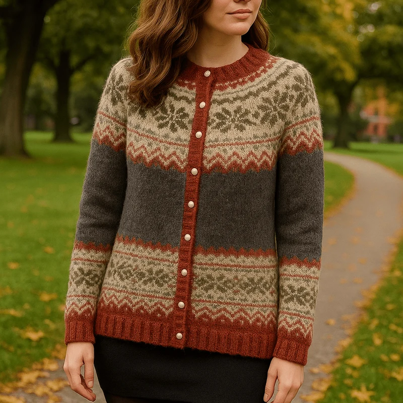 Cardigan géométrique pour Femmes