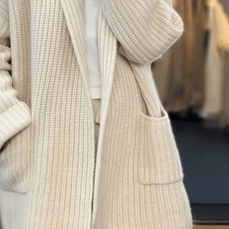 Cardigan Long pour Femmes en Polyester