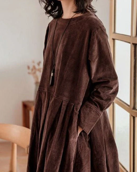 Robe en velours pour femmes