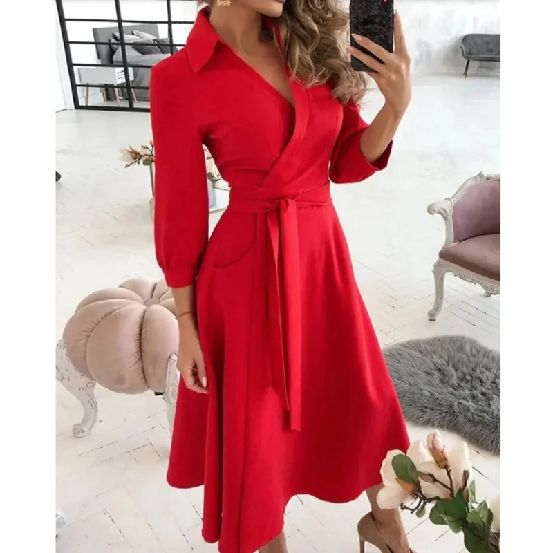 Robe Portefeuille Élégante pour Femmes