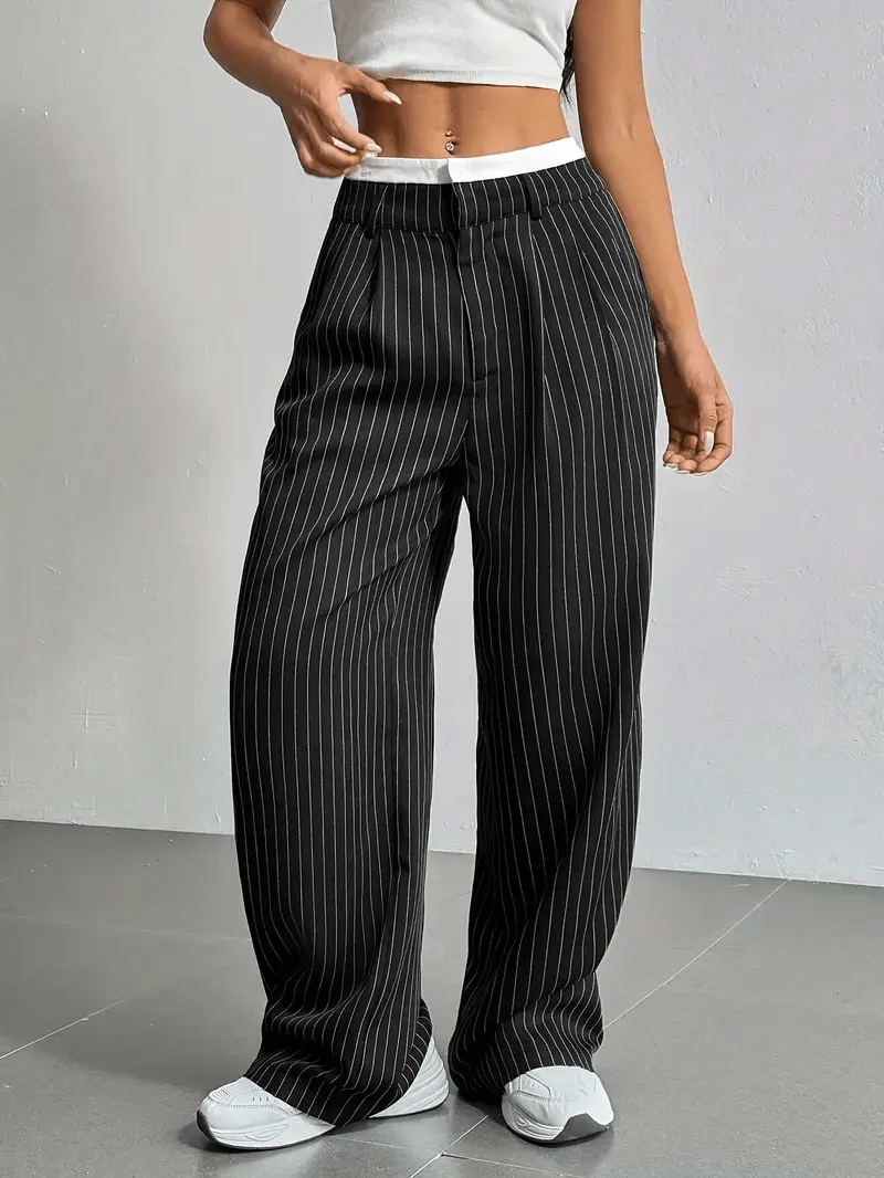 Pantalon à rayures fines pour Femmes