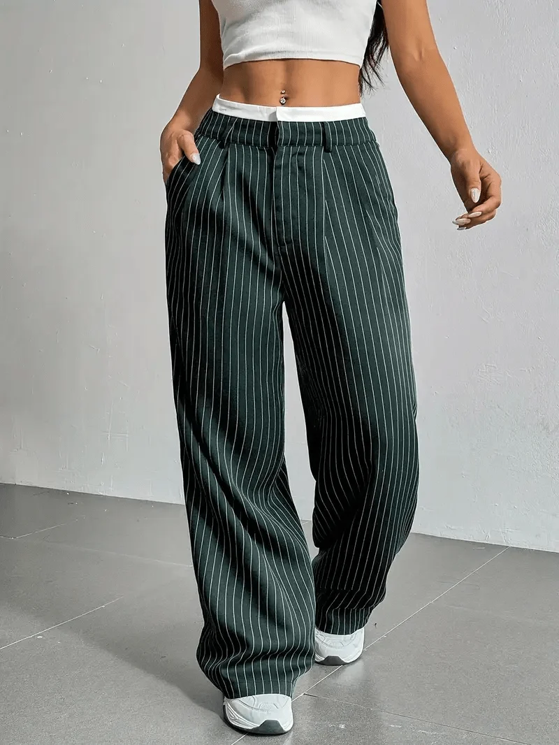 Pantalon à rayures fines pour Femmes