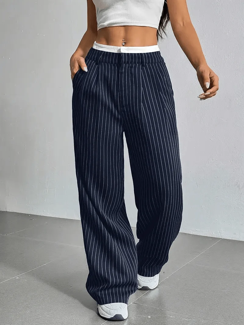 Pantalon à rayures fines pour Femmes