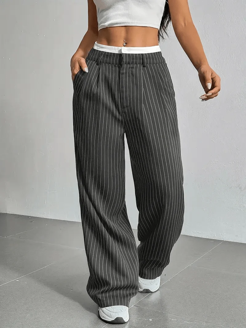 Pantalon à rayures fines pour Femmes