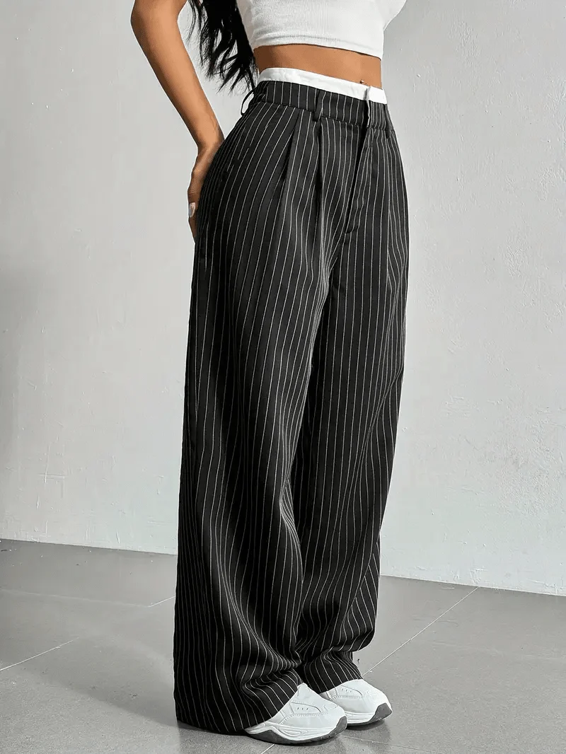 Pantalon à rayures fines pour Femmes