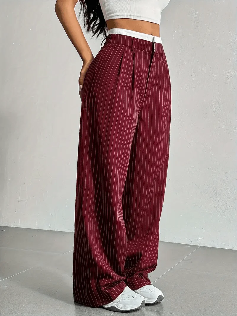 Pantalon à rayures fines pour Femmes
