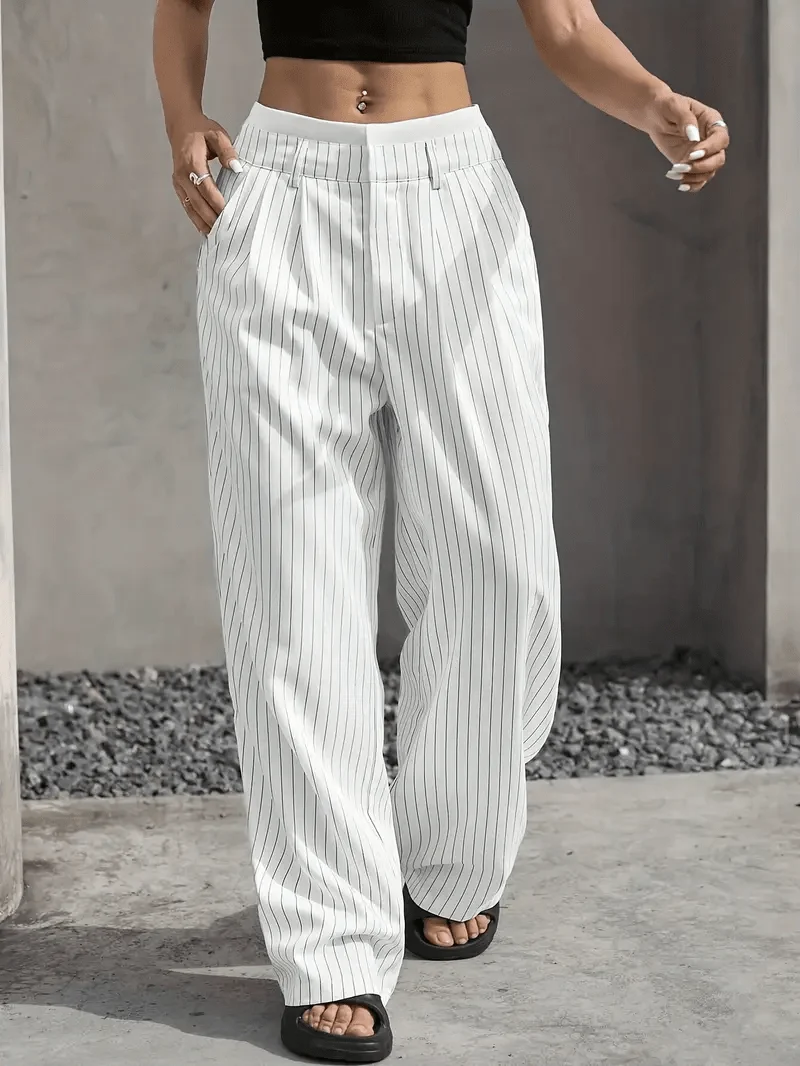 Pantalon à rayures fines pour Femmes