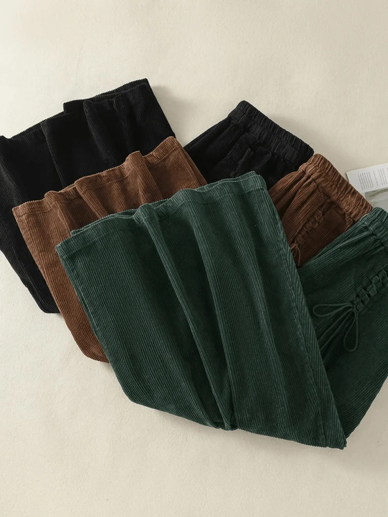Jupe Maxi en Velours Côtelé pour Femme