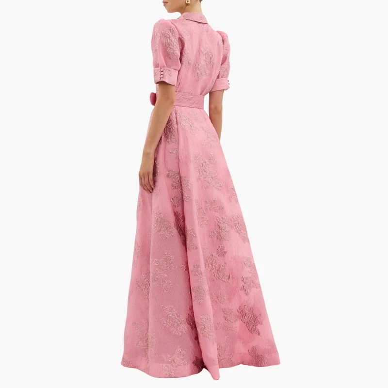 Robe Florale avec Ceinture pour Femme
