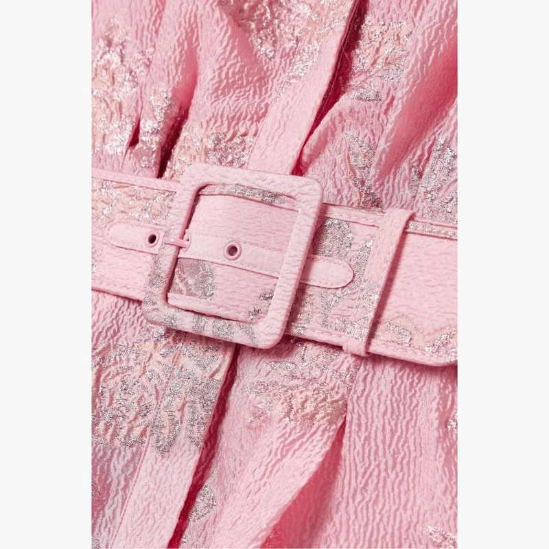 Robe Florale avec Ceinture pour Femme