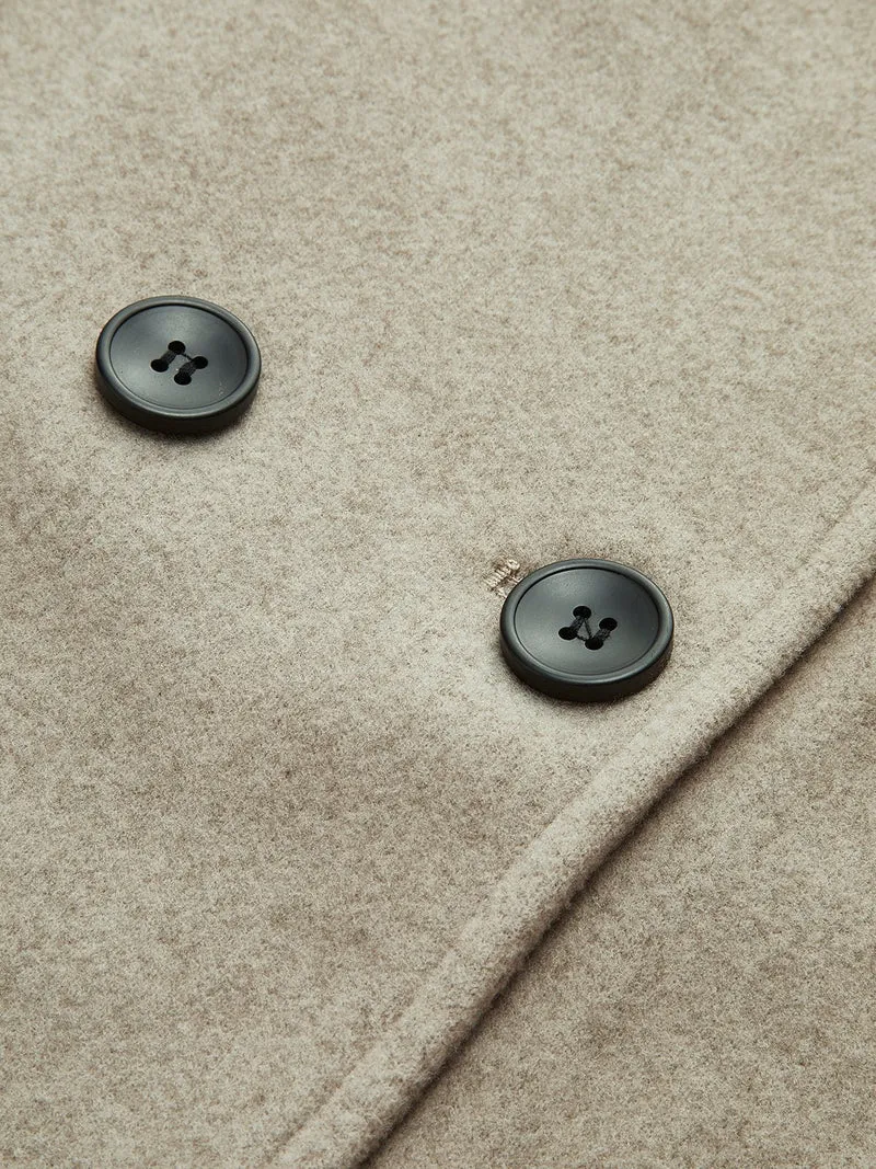 Manteau Caban à Double Boutonnage pour Femmes