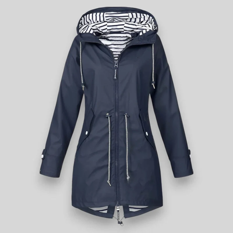 Veste Imperméable à Capuche et Cintrée pour Femme | Idéale pour le Quotidien