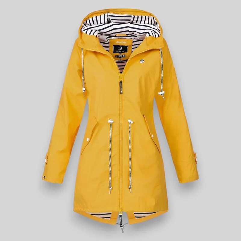 Veste Imperméable à Capuche et Cintrée pour Femme | Idéale pour le Quotidien