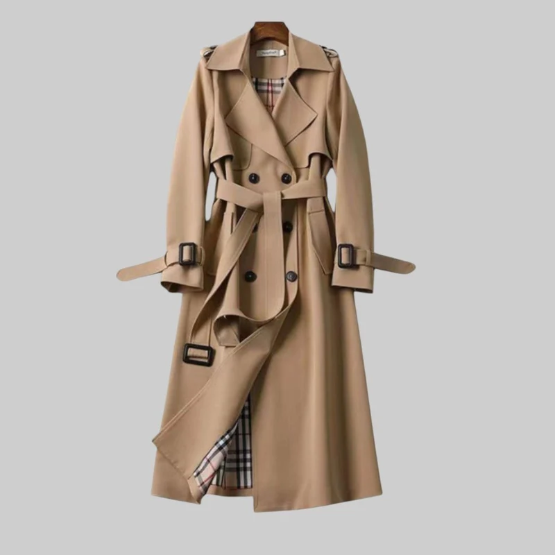 Manteau Trench Classique à Double Boutonnage pour Femme | Idéal pour le Quotidien
