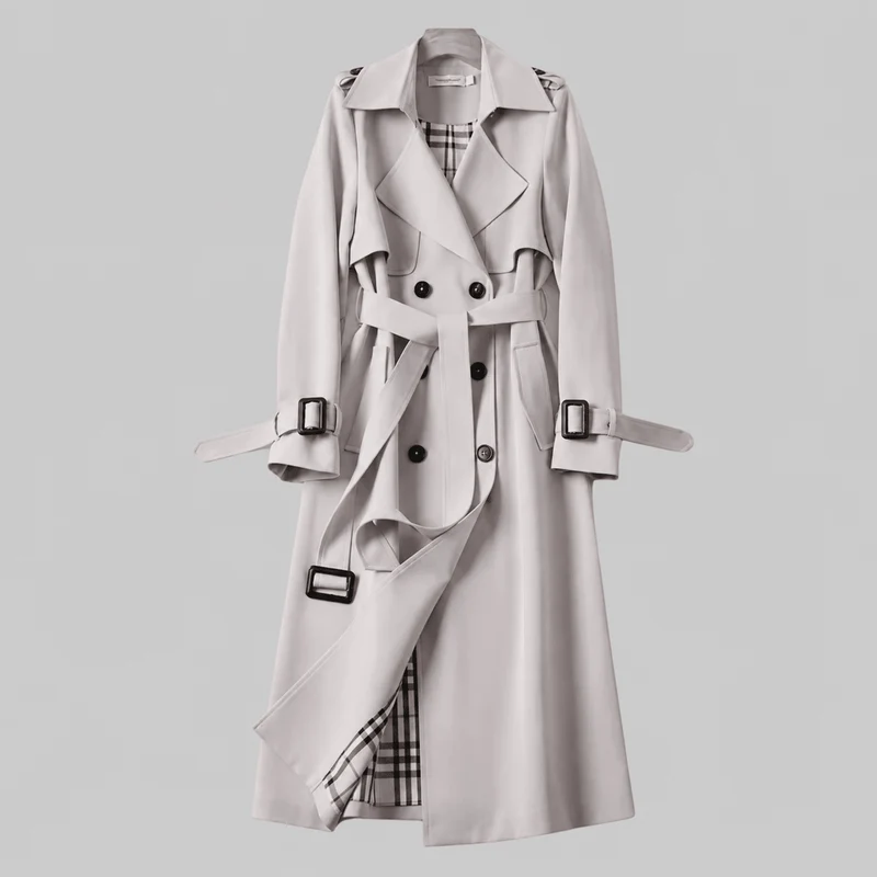 Manteau Trench Classique à Double Boutonnage pour Femme | Idéal pour le Quotidien