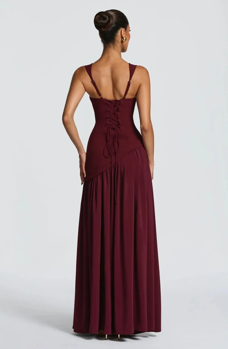 Robe Longue Évasée à Taille Cintrée pour Femme | Idéale pour les Sorties