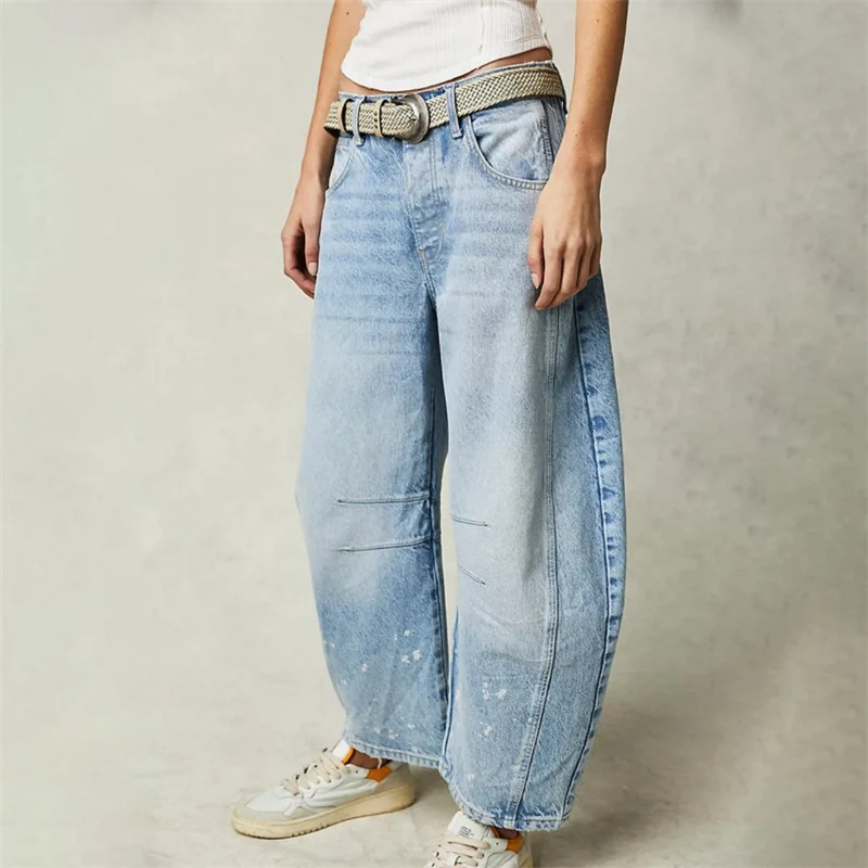 Pantalon Large en Denim pour Femme | Idéal pour le Printemps