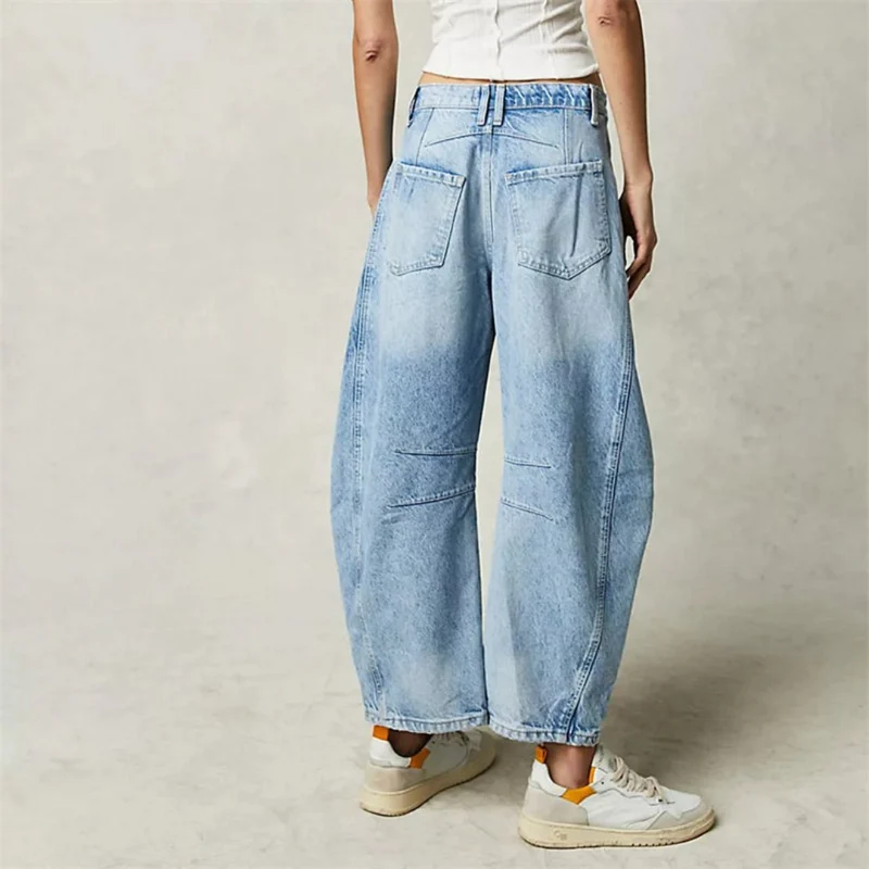 Pantalon Large en Denim pour Femme | Idéal pour le Printemps