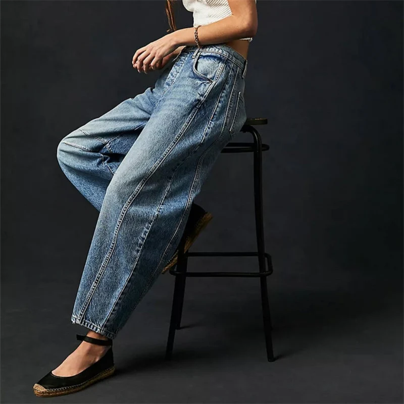 Pantalon Large en Denim pour Femme | Idéal pour le Printemps