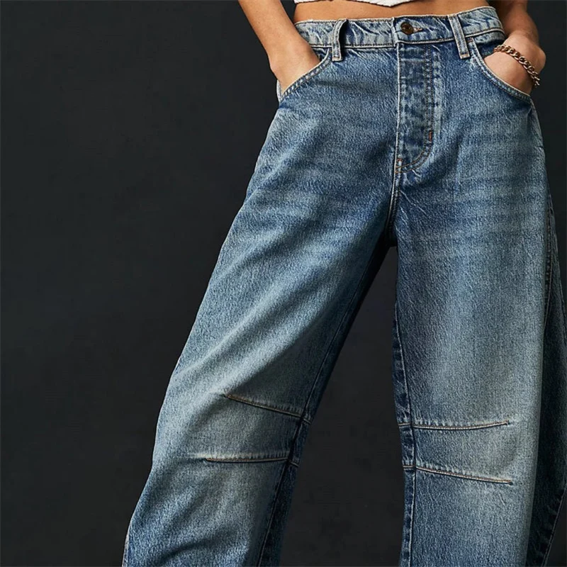 Pantalon Large en Denim pour Femme | Idéal pour le Printemps