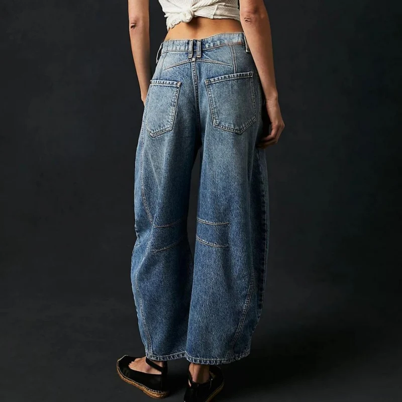 Pantalon Large en Denim pour Femme | Idéal pour le Printemps