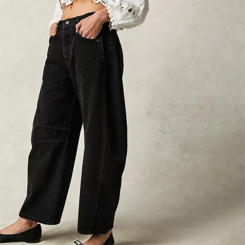 Pantalon Large en Denim pour Femme | Idéal pour le Printemps