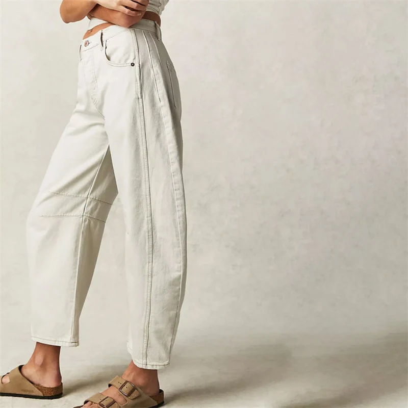 Pantalon Large en Denim pour Femme | Idéal pour le Printemps