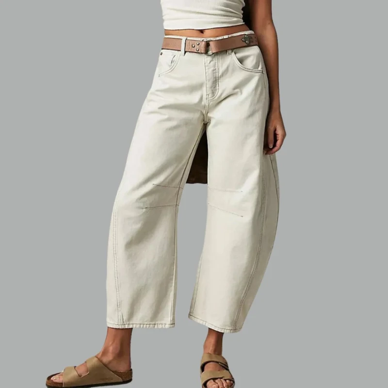Pantalon Large en Denim pour Femme | Idéal pour le Printemps