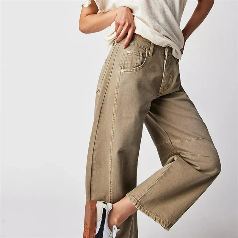 Pantalon Large en Denim pour Femme | Idéal pour le Printemps