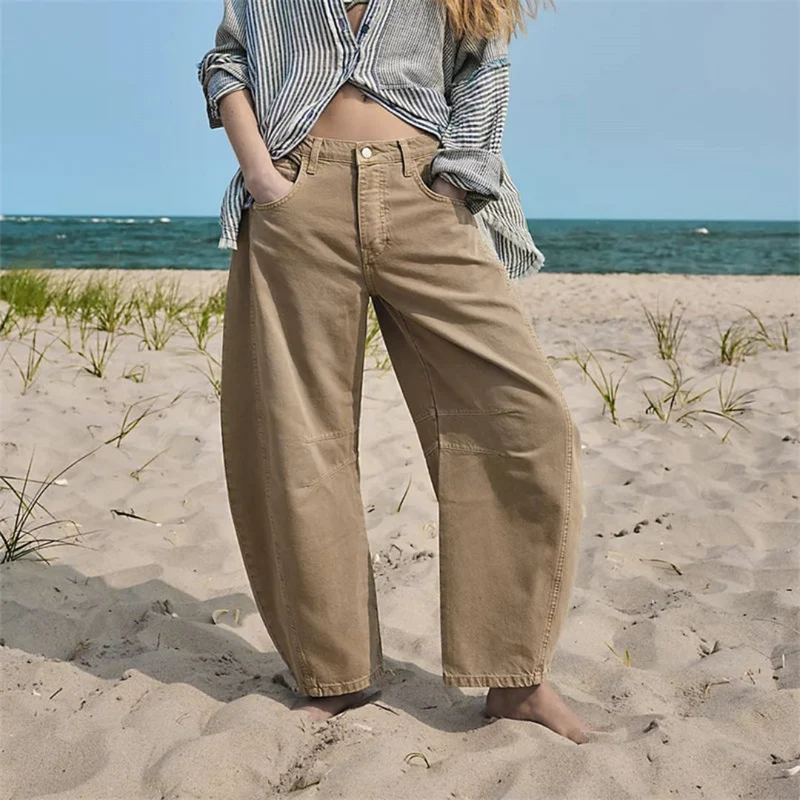 Pantalon Large en Denim pour Femme | Idéal pour le Printemps