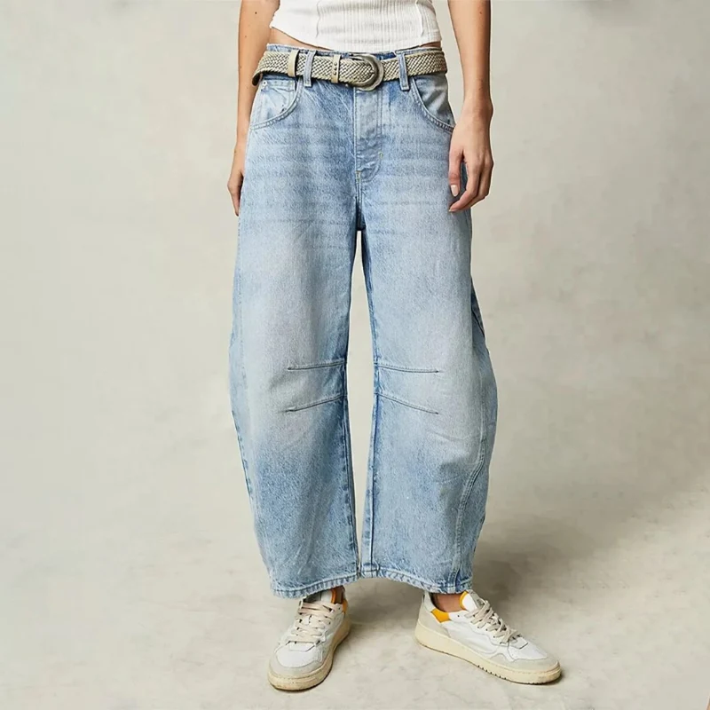 Pantalon Large en Denim pour Femme | Idéal pour le Printemps