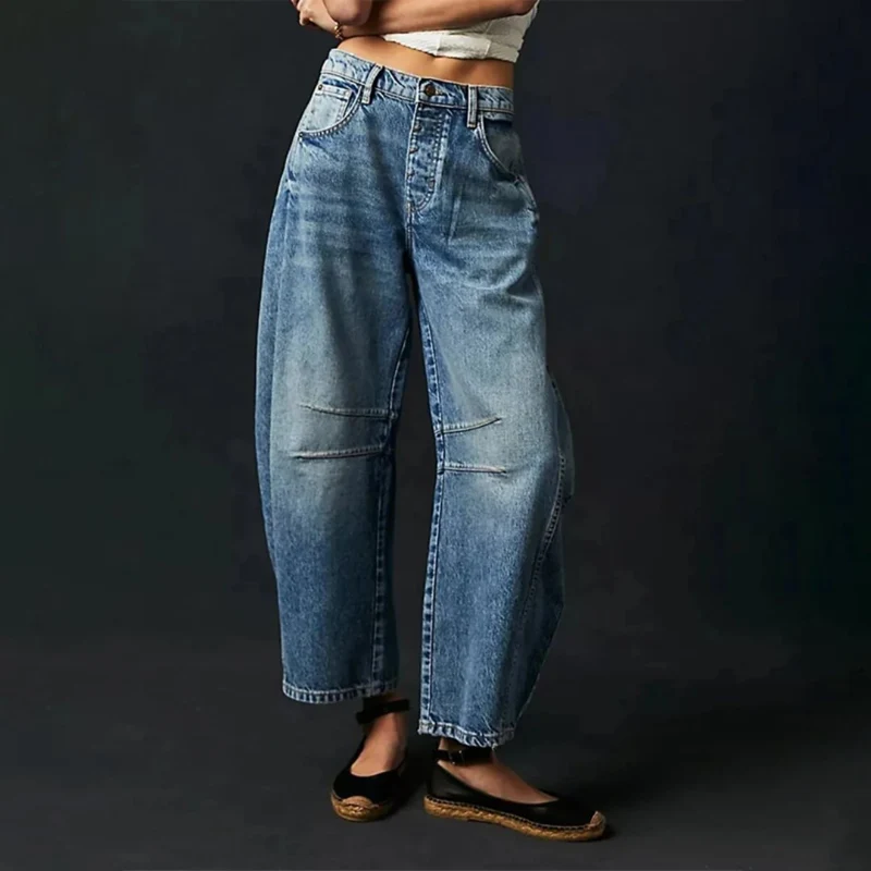 Pantalon Large en Denim pour Femme | Idéal pour le Printemps