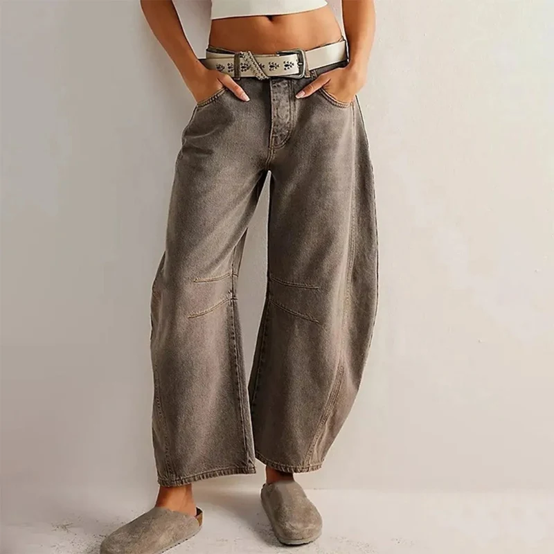 Pantalon Large en Denim pour Femme | Idéal pour le Printemps