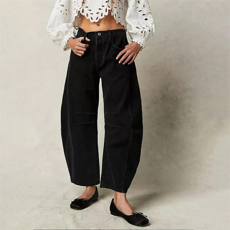 Pantalon Large en Denim pour Femme | Idéal pour le Printemps