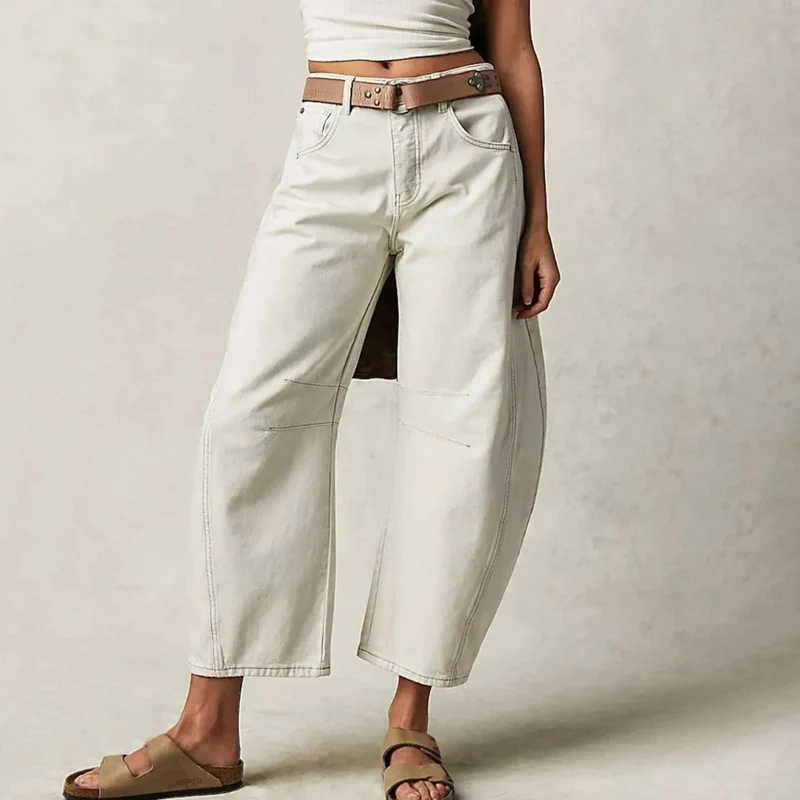 Pantalon Large en Denim pour Femme | Idéal pour le Printemps