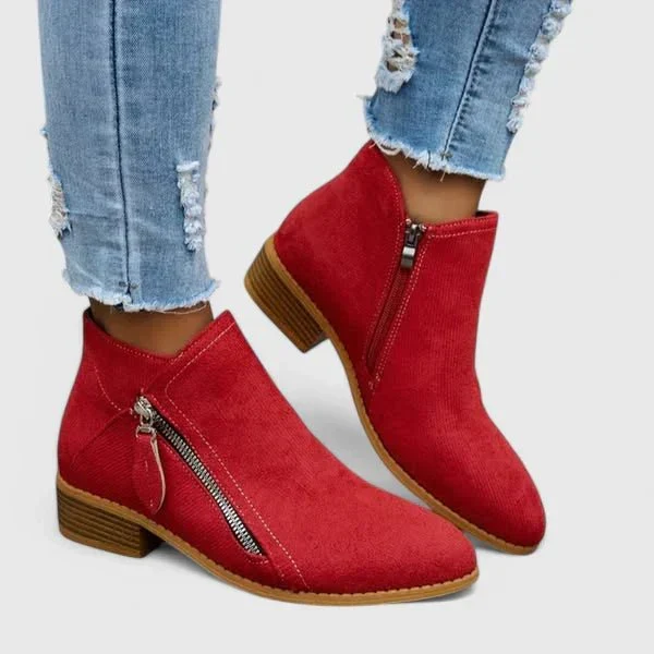 Bottines Orthopédiques en Cuir Véritable pour Femme | Idéales pour le Quotidien