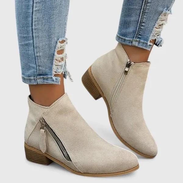 Bottines Orthopédiques en Cuir Véritable pour Femme | Idéales pour le Quotidien