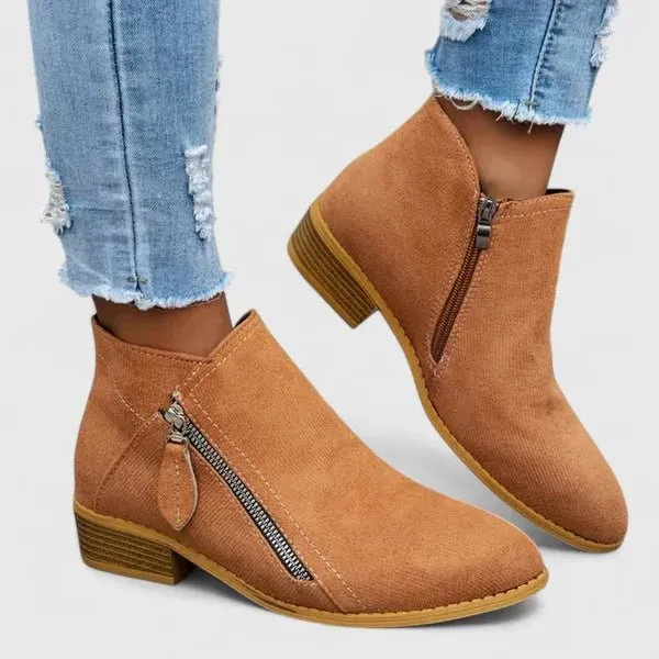 Bottines Orthopédiques en Cuir Véritable pour Femme | Idéales pour le Quotidien