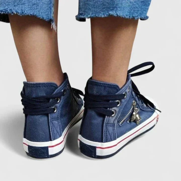 Chaussures Montantes en Denim pour Femme | Idéales pour le Printemps