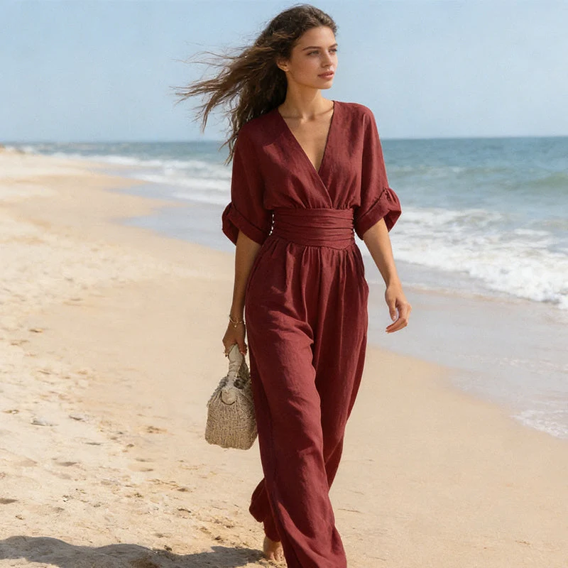 Combinaison Élegante à Taille Haute pour Femme | Idéale pour le Quotidien