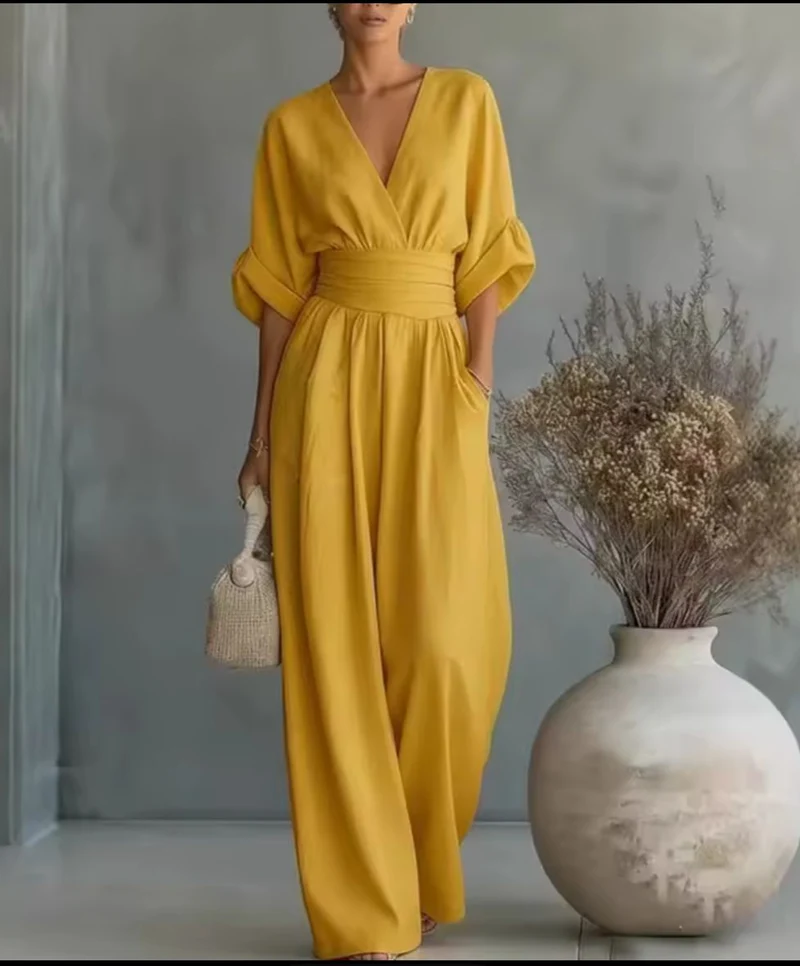 Combinaison Élegante à Taille Haute pour Femme | Idéale pour le Quotidien