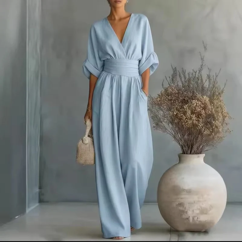 Combinaison Élegante à Taille Haute pour Femme | Idéale pour le Quotidien