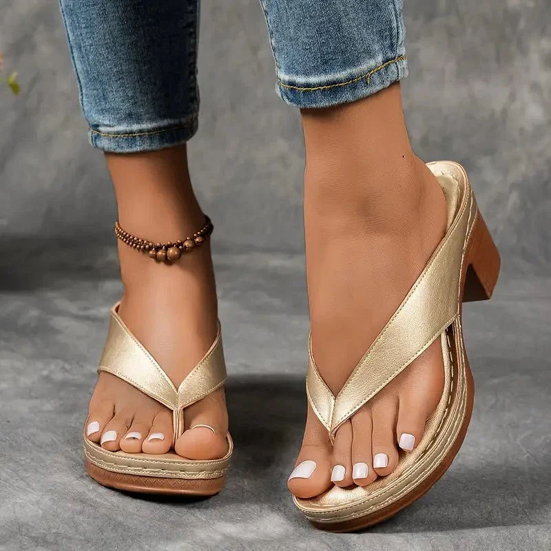 Sandales à Bride Large et Semelle Antidérapante pour Femme | Idéales pour l'Été