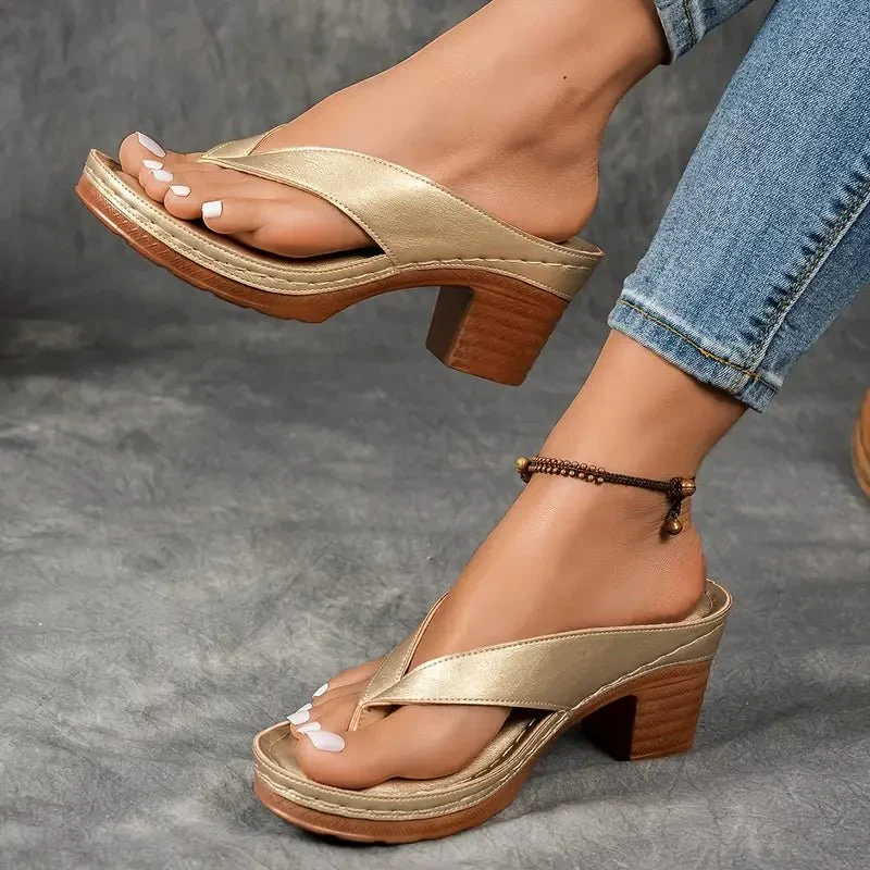 Sandales à Bride Large et Semelle Antidérapante pour Femme | Idéales pour l'Été