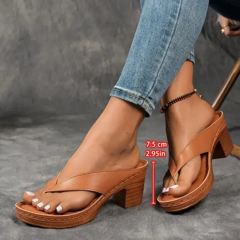 Sandales à Bride Large et Semelle Antidérapante pour Femme | Idéales pour l'Été