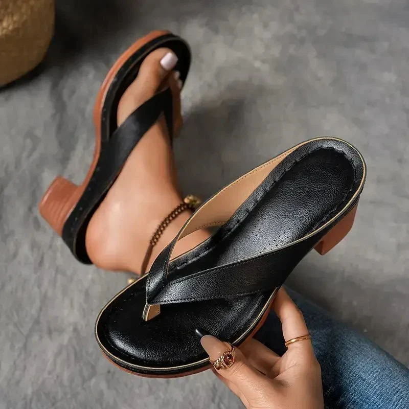 Sandales à Bride Large et Semelle Antidérapante pour Femme | Idéales pour l'Été